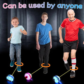 LED Skip Ball Toy for Kids & Adults | Light Up Jumping Ball with Ankle Ring
