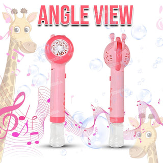 Giraffe Bubble Magic Wand — Light-Up & Musical Bubble Blower for Kids