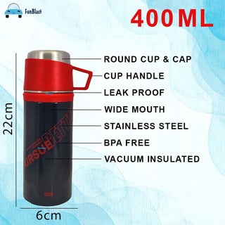 400ML Stainless Steel Vacuum Flask with Cup