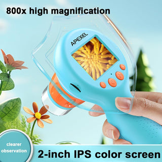 2-in-1 Digital Microscope Kit for Kids | Magnification with Screen (Prepaid Only)
