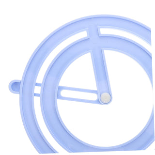 360° Full Circle Protractor for Kids | Math Geometry Tool | Pink & Blue