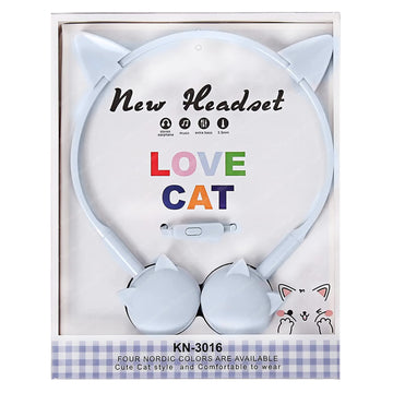 Cat Design Wired Small Headphones for Clear and Crisp Audio Experience with 3.5mm Jack