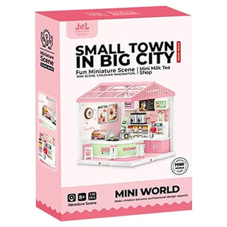 Small Town in Big City Miniature Scene Building Kit | DIY Mini World Set for Kids 8+