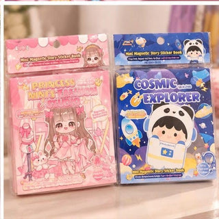 Princess Mini Fashion Studio magnetic story sticker book with reusable fashion stickers