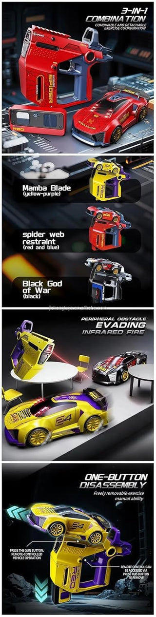 2-Player Infrared Battle RC Car – Shoot & Knock-Down Action Game (Random Design)