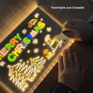 DIY 3D Acrylic LED Writing Message Board for Kids