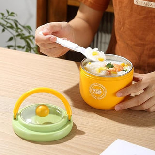 600ML Stainless Steel Food Jar – Leakproof & Portable