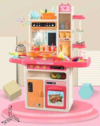81 Pcs Double Side Kitchen Toys Set for Children Pretend Play