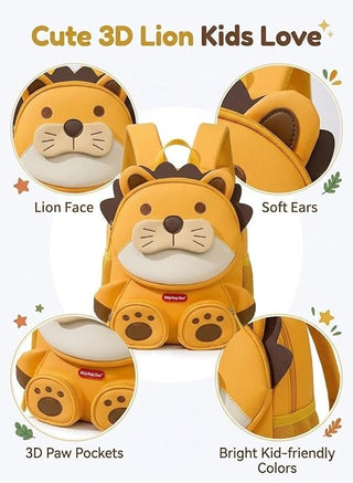 Kids Cartoon Animal Backpack – Lightweight Multi-Pocket School Bag