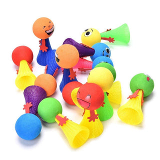 Colorful Faces Bounce Ball Toys for Kids – Funny Jumping Dolls (Pack Of 3)