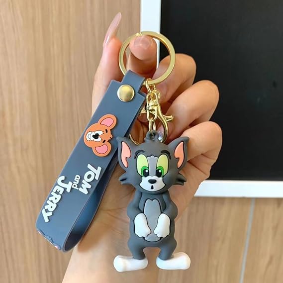 Premium Quality 3D Cute Tom Jerry Keychain Adorable Accessories for