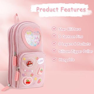 Kawaii 3D Charm Mini Backpack Pencil Case
