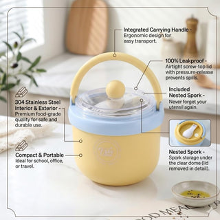 500ML Stainless Steel Food Jar – Leakproof & Portable