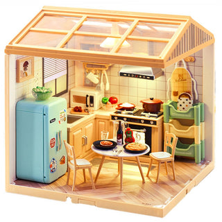 Mini Kitchen DIY Playset | 125-Piece Pretend Cooking Kit for Kids