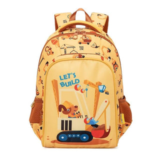 Construction Theme Kids School Backpack – Stylish & Water-Resistant