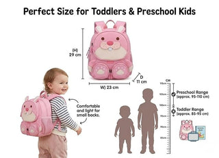 Kids Cartoon Animal Backpack – Lightweight Multi-Pocket School Bag