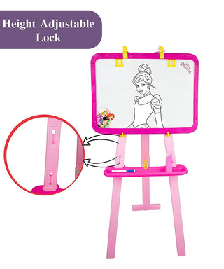 2-in-1 Standing Art Easel Board for Kids – Double Sided Whiteboard & Blackboard