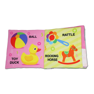 My First Words Cloth Book with Squeaker and Crinkle Paper Cloth Books for Toddler Kids