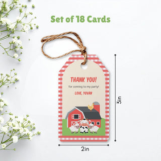 Personalized Thank You Tags for Return Gifts – Sheep (18 Pcs) (PREPAID ONLY)