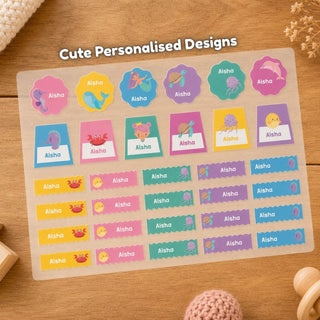 Personalized Iron On Label Sticker - Ocean Princess (32pc) (PREPAID ONLY)
