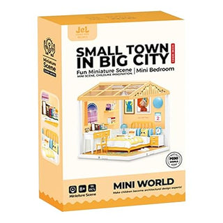 Small Town in Big City Miniature Scene Building Kit | DIY Mini World Set for Kids 8+