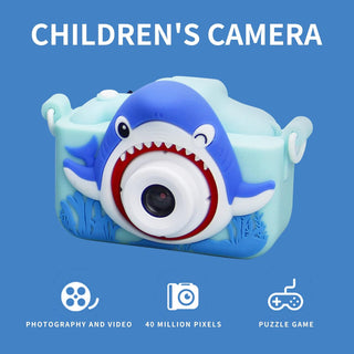 Creatures Capture: Shark -Themed Electronic Camera for Kids with Selfie Camera