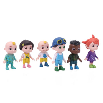 Cocomelon Family & Friends Miniature Toys for Toddlers (Pack of 6)