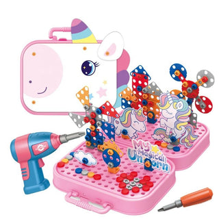 Creative Puzzle Box – 228 Pcs DIY STEM Building Blocks Set for Kids (3+ Years)