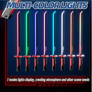 7-Color Flowing LED Spark Sword with Smoke Effect | Rechargeable Light-Up Sword Toy (Prepaid Only)
