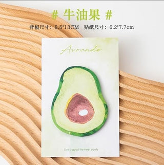 Kawaii Fruit Shaped Sticky Notes | Memo Pads for Kids (Pack of 4)