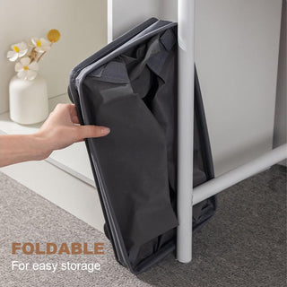 15 inches Rolling Slim Collapsible Laundry Basket with wheels