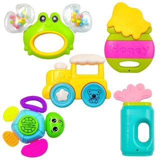 Rattles Toys for Babies Sound Rattle Toy (5 Rattle Set)