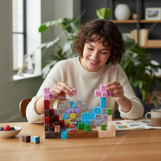 Magnetic Pixel Building Block Set – 117 Pcs/96Pcs Creative Construction Toy for Kids