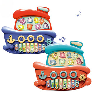Pirate Boat Design Keyboard Piano for Kids Age 2+ (Random Color)