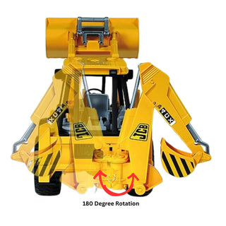 2-in-1 Excavator & Bulldozer Toy with Lights & Sound (Small)