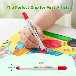 12-Color Washable Water Soluble Crayons Art Set for Kids (Pack Of 6/12)