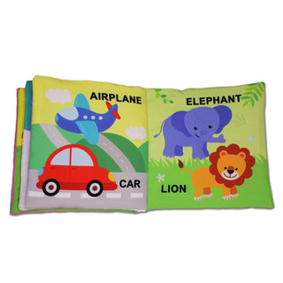 My First Words Cloth Book with Squeaker and Crinkle Paper Cloth Books for Toddler Kids