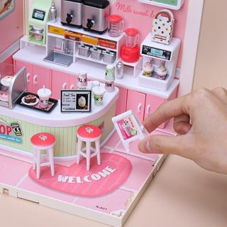 Small Town in Big City Miniature Scene Building Kit | DIY Mini World Set for Kids 8+