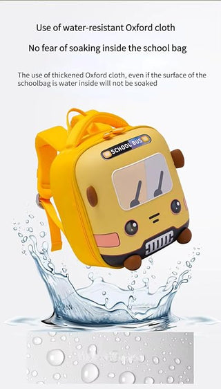 3D School Bus Design Hardshell Backpack for Children