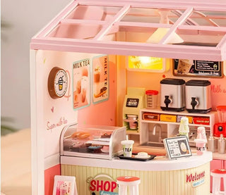 Small Town in Big City Miniature Scene Building Kit | DIY Mini World Set for Kids 8+