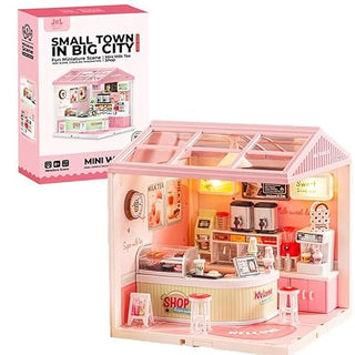 Small Town in Big City Miniature Scene Building Kit | DIY Mini World Set for Kids 8+
