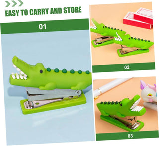 3D Crocodile Design Stapler for Kids Home & School Stationary