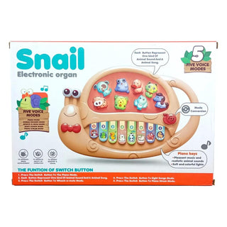 Snail Design Keyboard Piano for Kids Age 2+ (Random Color)