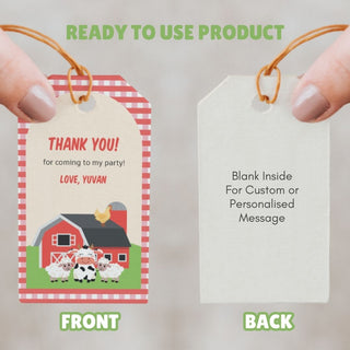 Personalized Thank You Tags for Return Gifts – Sheep (18 Pcs) (PREPAID ONLY)