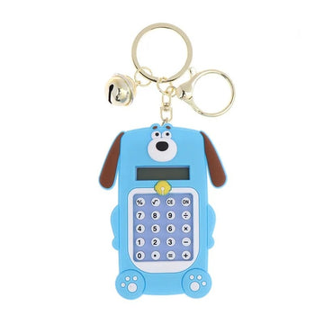 Cute Mini Rectangle Dog Maze Calculator Keychain (Random)