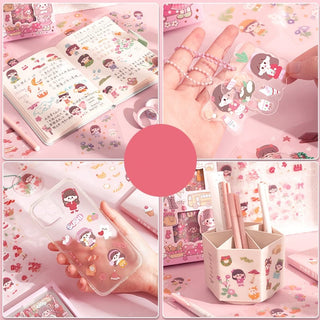 Cute DIY Girls Home Food and Other Accessories Theme Stickers for Art & Craft (Pack of 100)