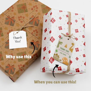 Personalized Thank You Tags for Return Gifts - Dino (18pcs) (PREPAID ONLY)