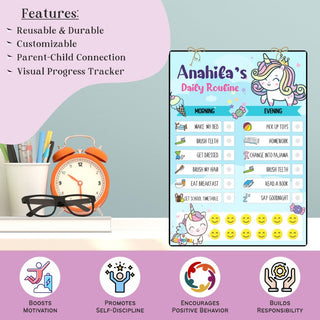 Daily Reward Chart Personalised Unicorn Sparkle (PREPAID ONLY)