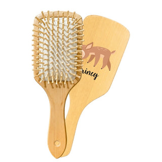 Personalized Wooden Hair Brush for Kids - Deer (PREPAID ONLY)