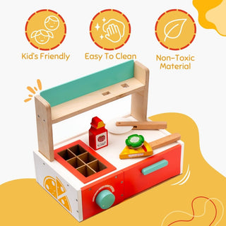 Pretend Play Pizza Station for Kids
